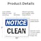 Signmission Clean, 10 in W x Rectangle, Plastic OS-2PACK-NS-P-710-L-10625 - alternate 2